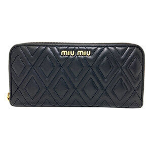 Miu Miu Miu quilted leather long wallet for women